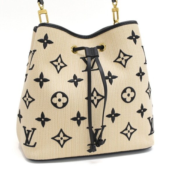 Louis Vuitton NeoNoe Shoulder Bag By the Pool Beige Black